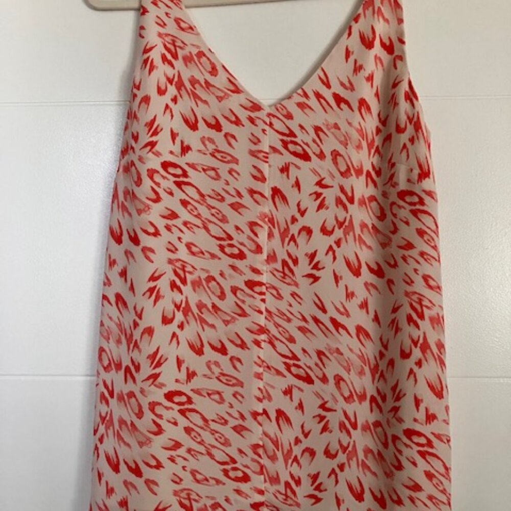 CAbi Pink, Peach and Ivory V NeckTop Medium